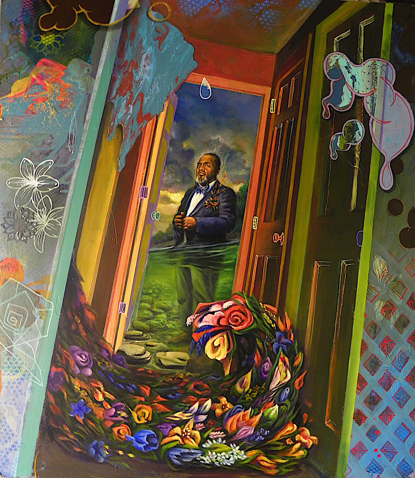 New Paintings by Sam Dunson Examine Black Male Demise
